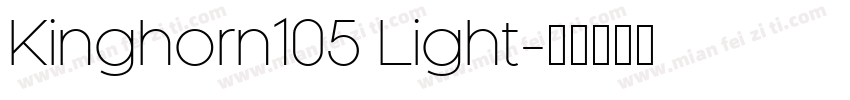 Kinghorn105 Light字体转换
